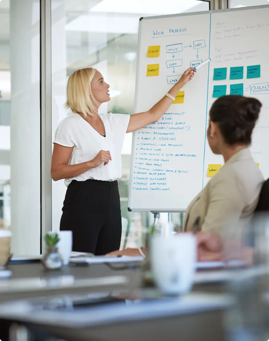 Post-Acquisition Technology Strategy presentation showing system integration and process alignment