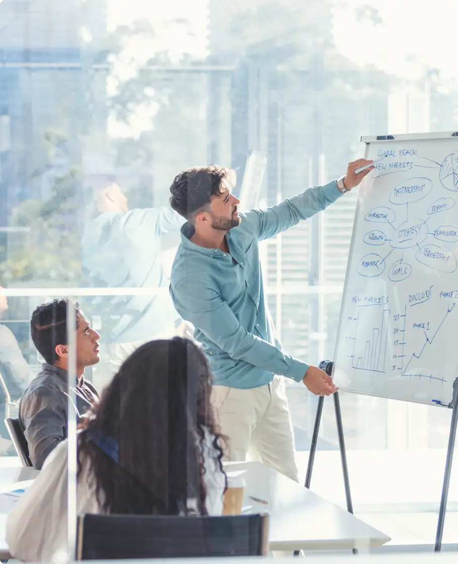 ICT strategic sourcing presentation explaining vendor evaluation and technology procurement strategy